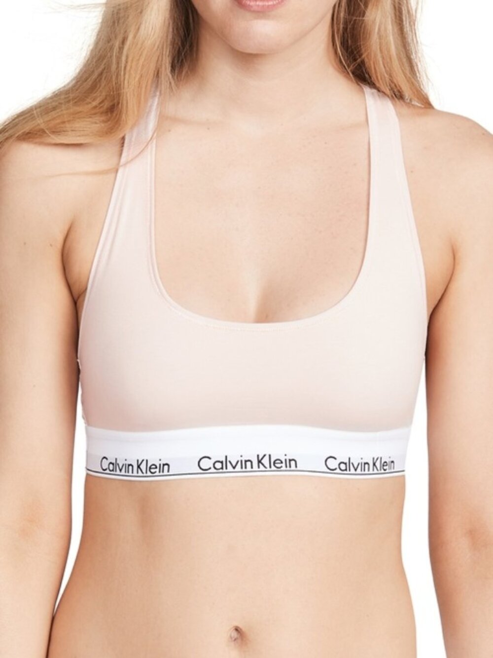 Calvin Klein Women's Icon Cotton Modal Unlined Bralette - Pink NWT